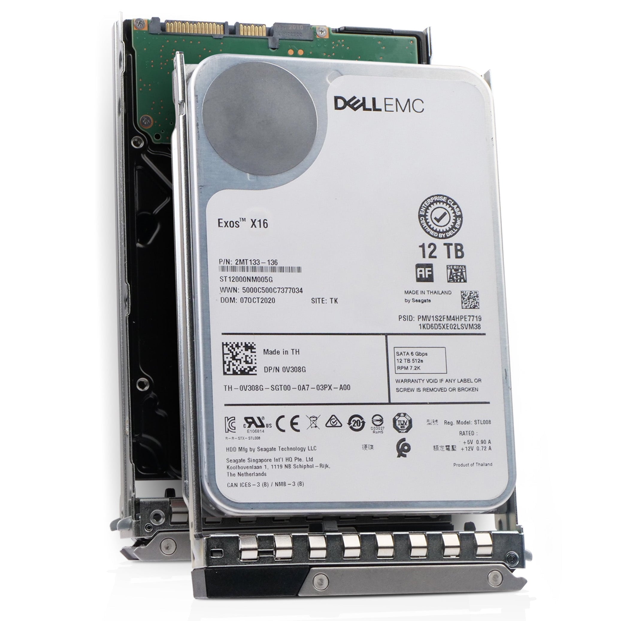 Dell G14 8JYD7 12TB 7.2K RPM SATA 6Gb/s 512e 3.5in Refurbished HDD