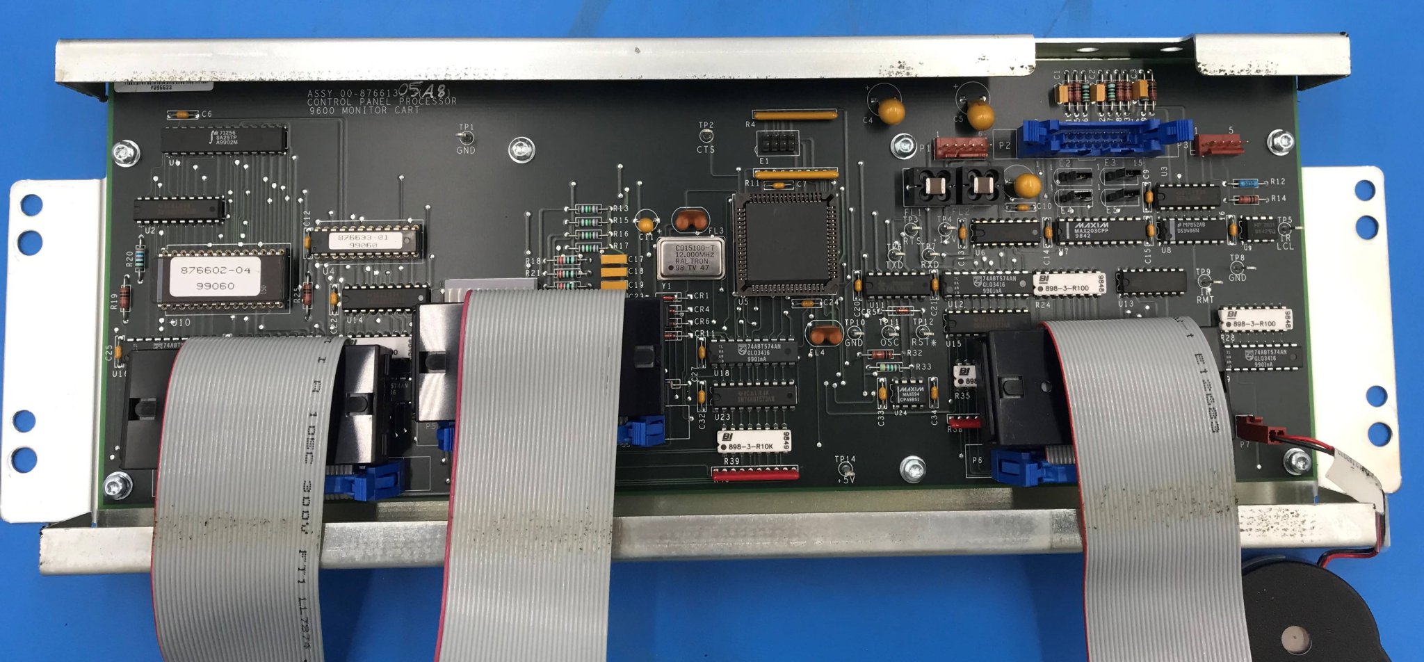 Control Panel Processor Monitor Cart (00-876613-05 Rev A8/00-877671-02 Rev B6) OEC 9600
