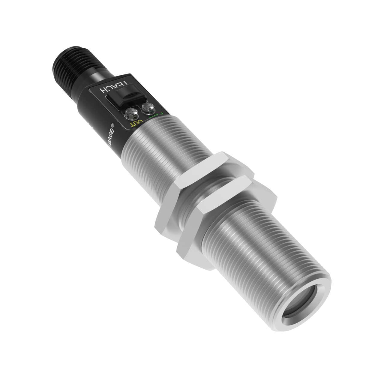 M18TUP14Q | Banner Engineering Infrared Temperature Sensor, 14:1 Optics, 0–10 V Output