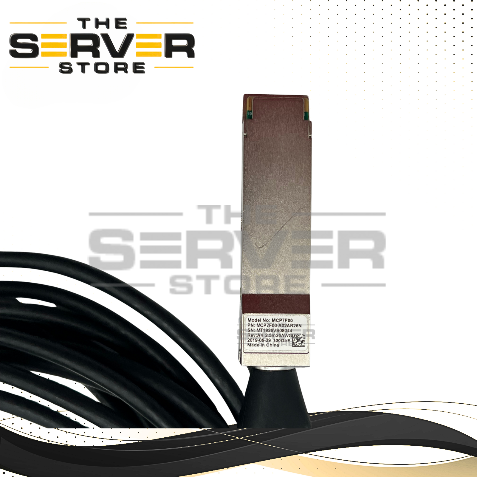 Mellanox 100GbE QSFP28 to 4x25GbE SFP28 2.5m DAC Breakout Cable MCP7F00-A02AR26N