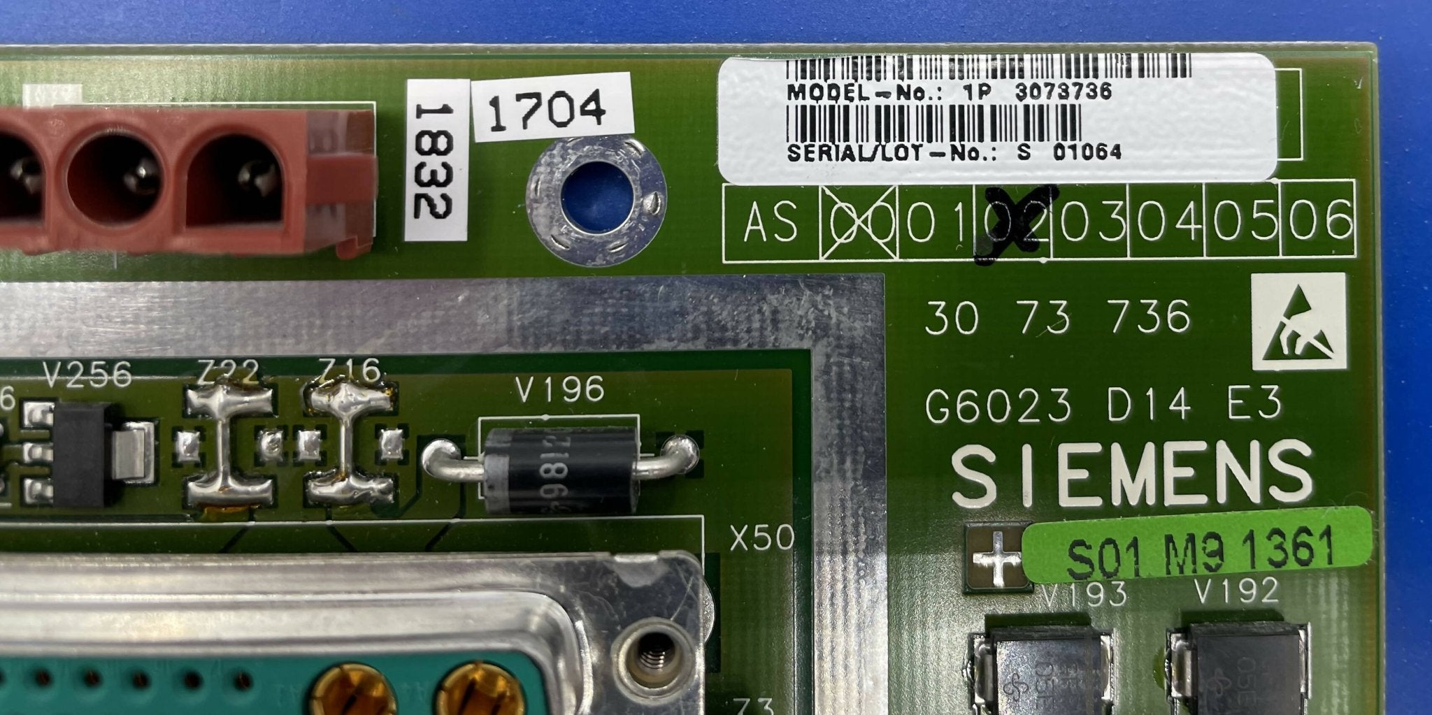 D14 CONTROL BOARD (3073736/03073736/5949509) SIEMENS