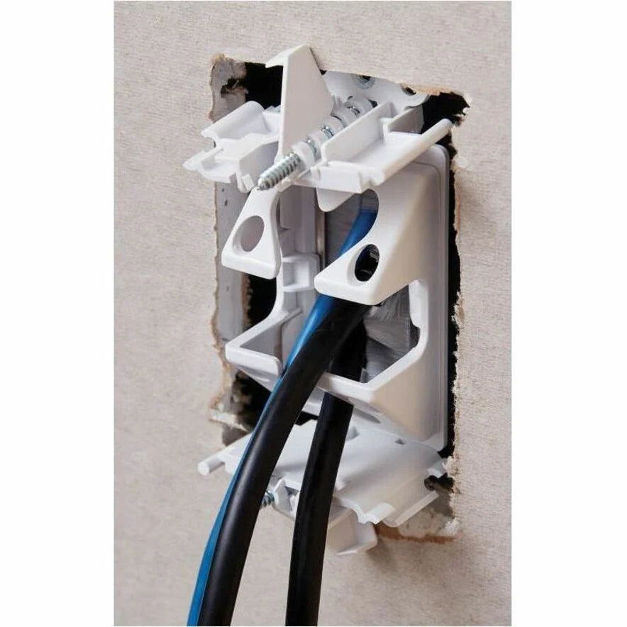 Sanus In-Wall Cable Management Brush Wall Plate - Antique White