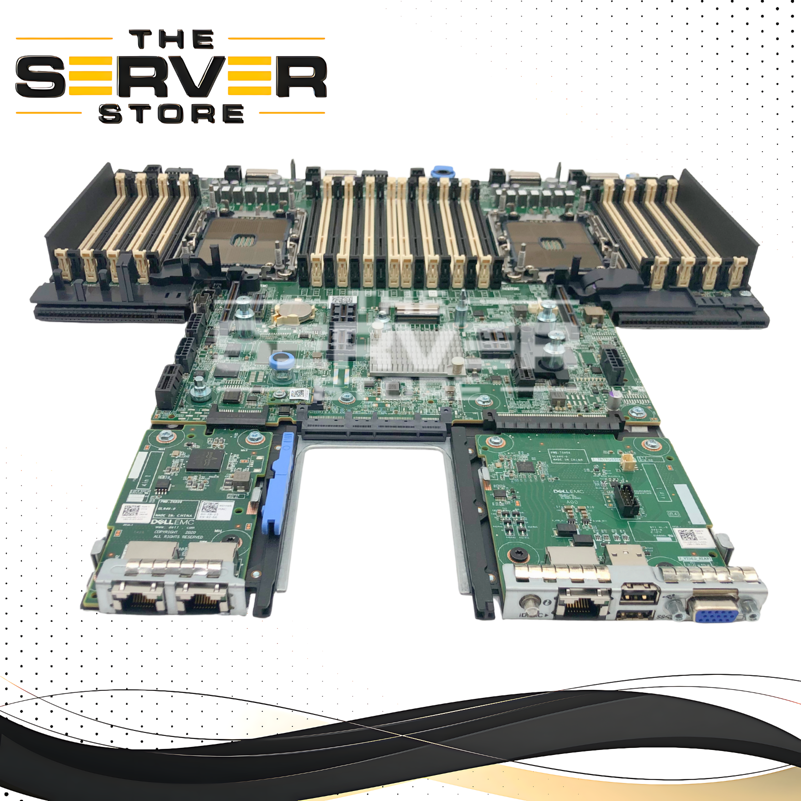 Dell PowerEdge R750 Server Motherboard. Dual LGA4189 Sockets for Intel Xeon Scalable Gen3 Processors. 32x DDR4 DIMM Slots. P/N: 06V45N, 6V45N.