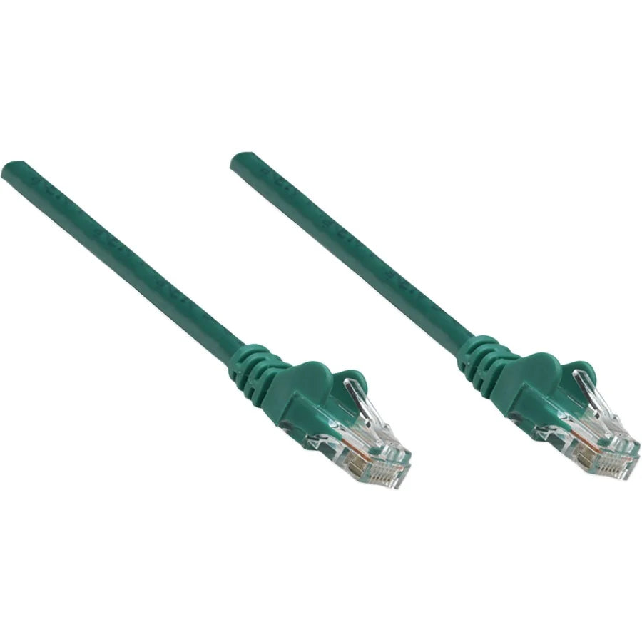 Intellinet Network Solutions Cat5e UTP Network Patch Cable, 5 ft (1.5 m), Green