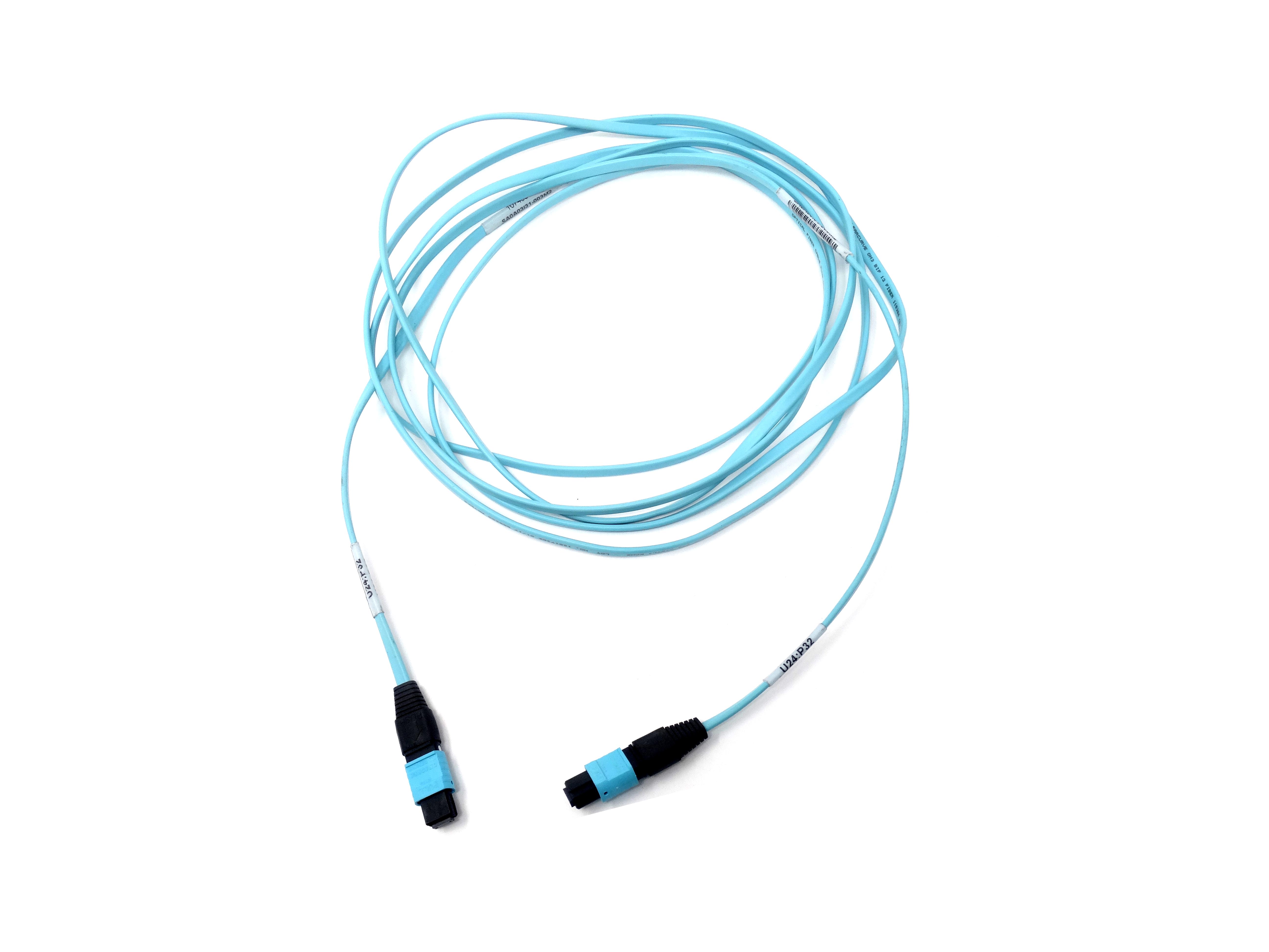 OM3 Fiber Cable MTP - MTP (MPO) 40GbE Plenum 3M (10ft) QSFP Polarity Cable (SA0A03I31-003M2)