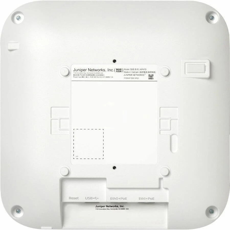 Mist AP47D Tri Band Wi-Fi 7 IEEE 802.11 a/b/g/n/ac/ax/be 28.80 Gbit/s Wireless Access Point - Indoor