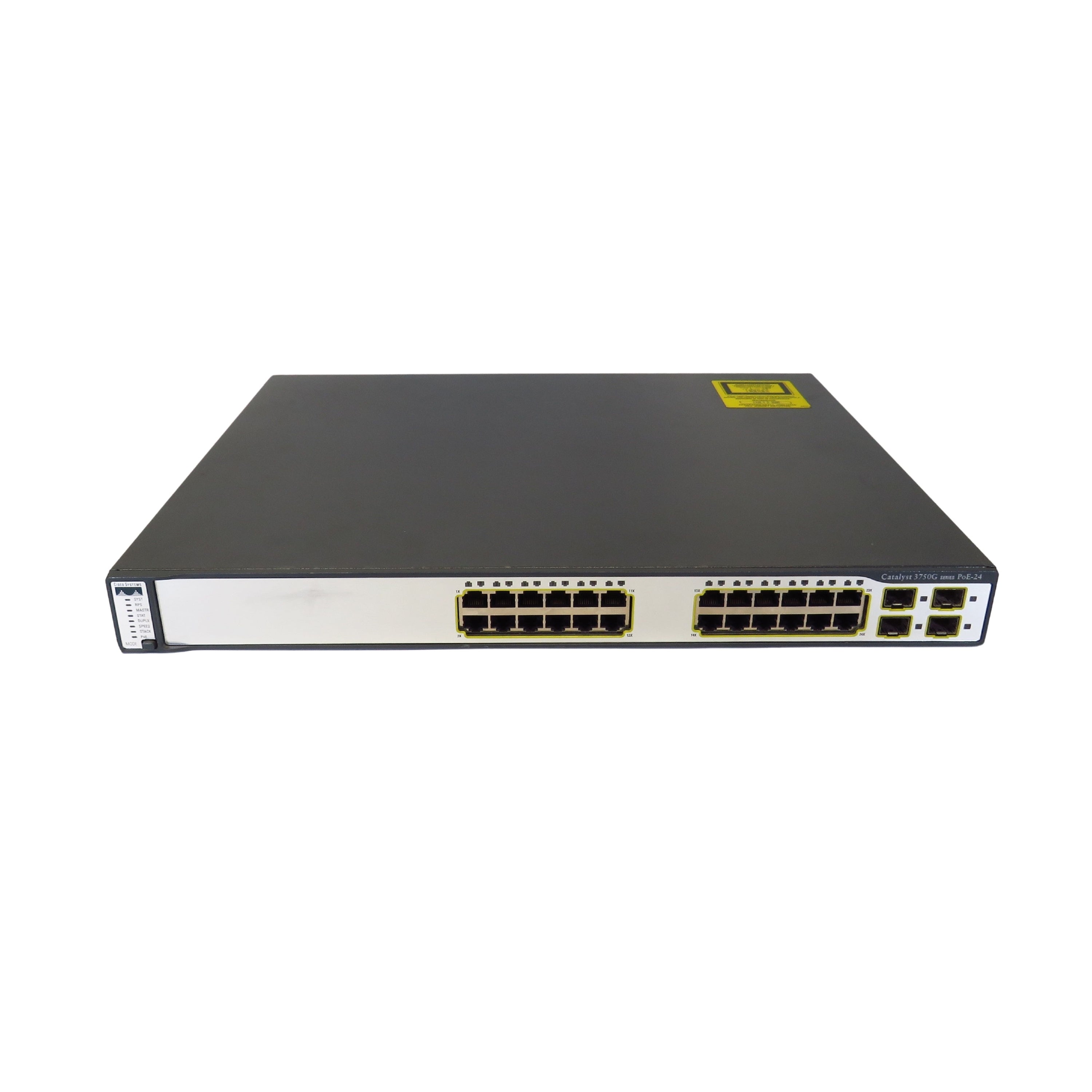 Cisco WS-C3750G-24PS-S Catalyst 3750G 24 Port PoE Gigabit Switch (Refurbished)