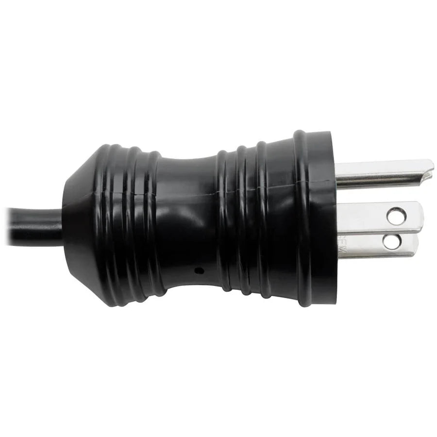 Eaton Tripp Lite Series Hospital-Grade Power Cord, NEMA 5-15P to Locking IEC C13 - Green Dot, 10A, 125V, 18 AWG, 15 ft. (4.57 m), Black