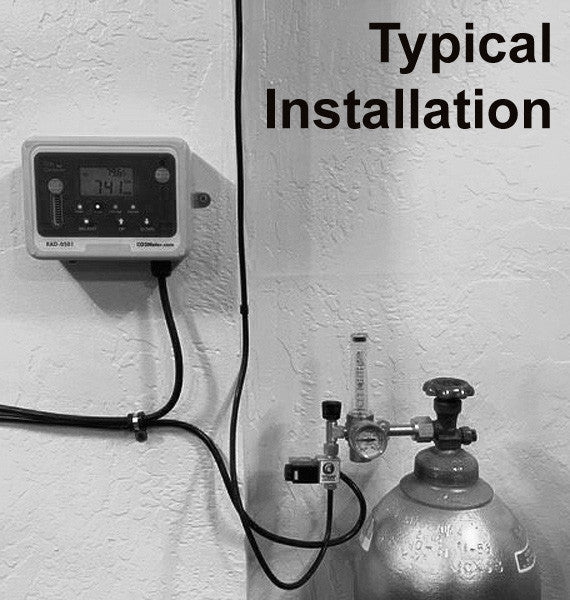 Day Night CO2 Monitor & Controller for Greenhouses - European Model