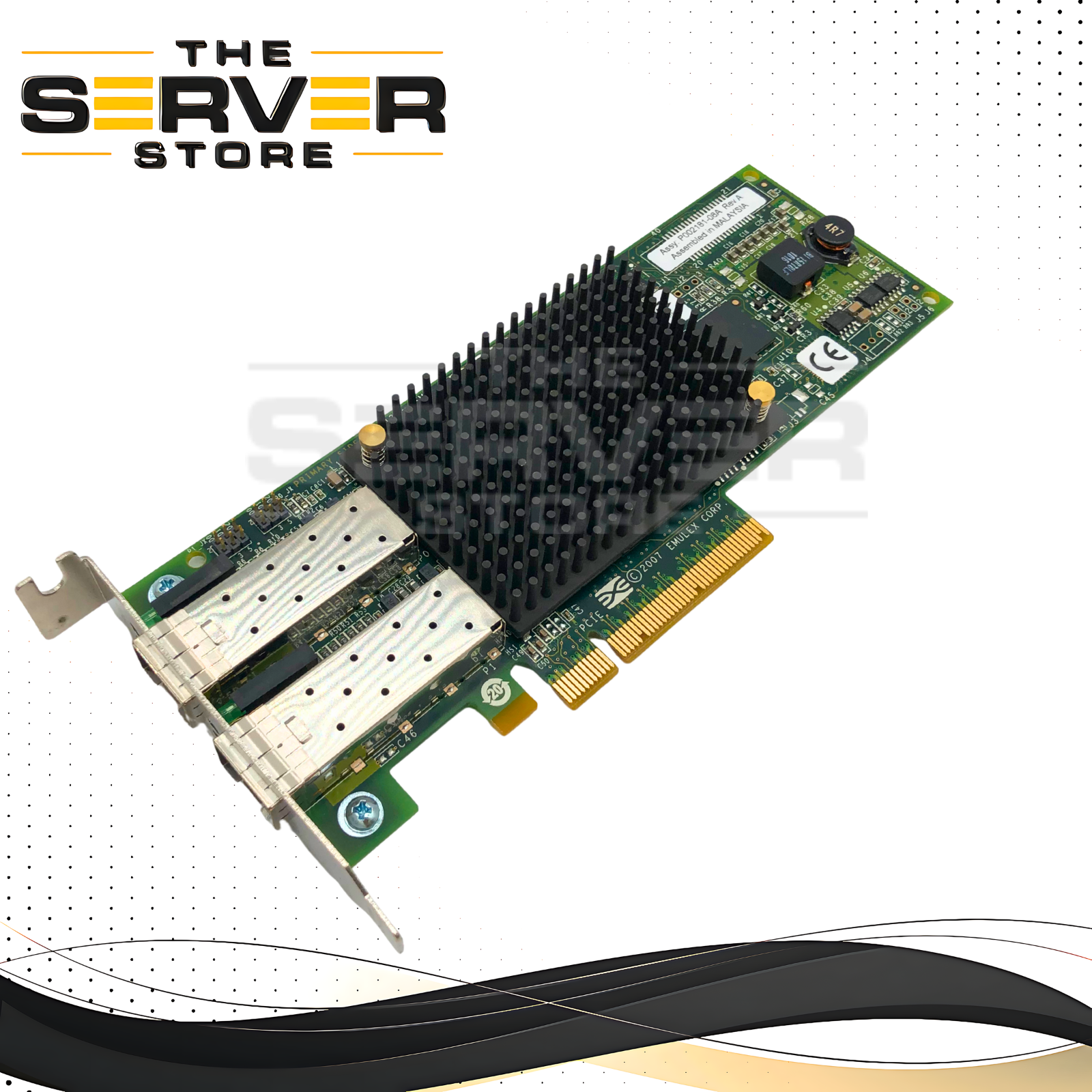 Emulex LPE12002 Dual-Port 8Gb Fibre Channel PCIe HBA 371-4306-01 P002181-08A