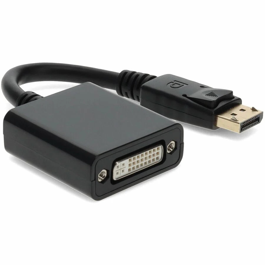 AddOn Lenovo&reg; 45J7915 Compatible DisplayPort 1.2 Male to DVI-I (29 pin) Female Black Adapter Which Requires DP++ For Resolution Up to 2560x1600 (WQXGA)