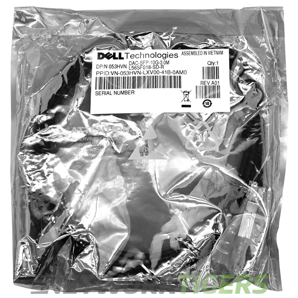 NEW Dell DAC-SFP-10G-3M 053HVN 3m 10GB SFP+ Direct Attach Copper Cable