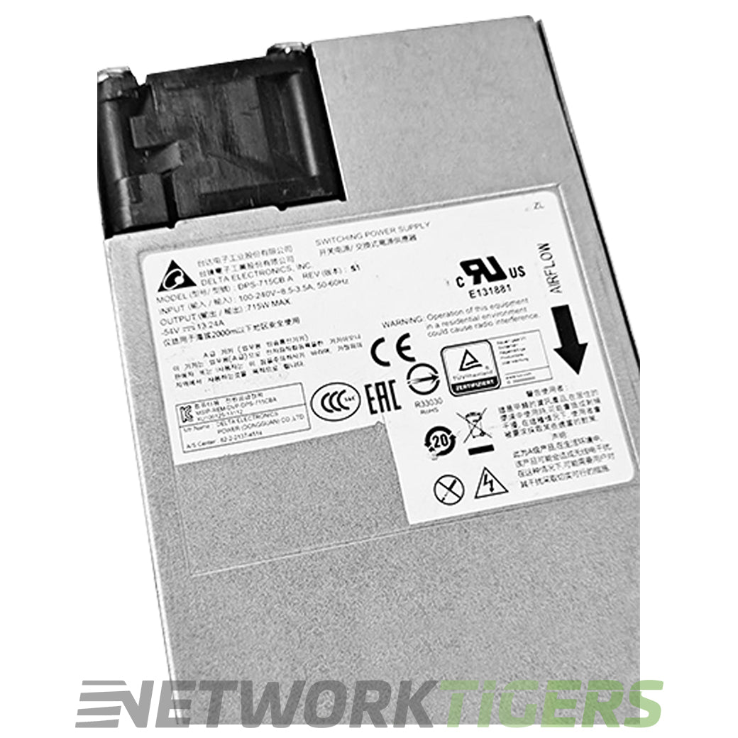 Dell MXWP3 715W AC DPS-715CB A Back-to-Front Airflow N3024P Switch Power Supply