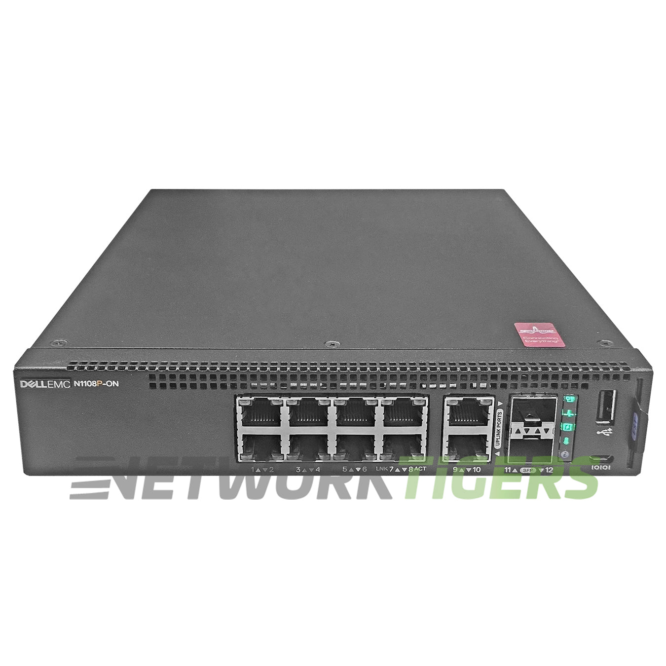 Dell N1108P-ON N1100 Series 8x 1GB PoE+ RJ45 2x 1GB Combo EMC Switch