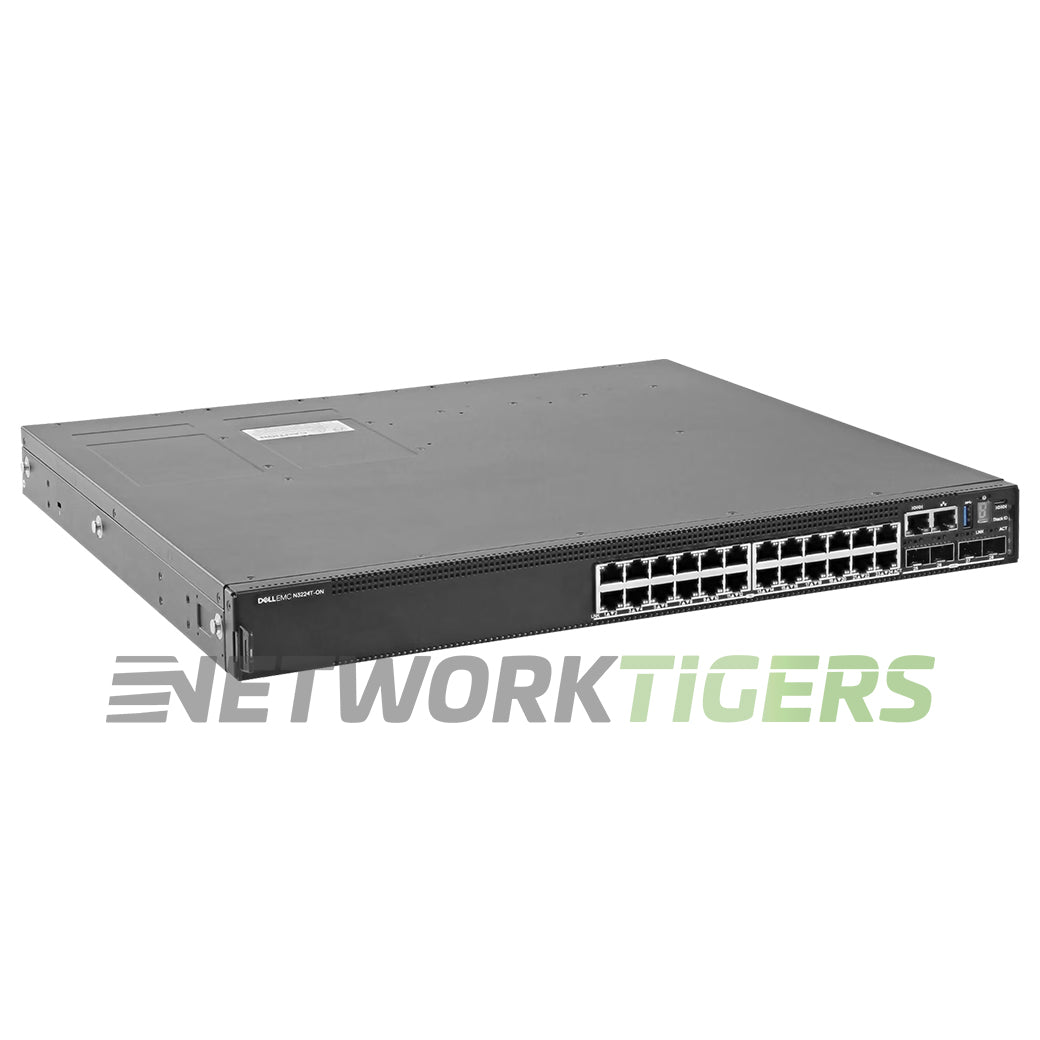 Dell N3224T-ON 24x 1GB RJ45 4x 10GB SFP+ 2x 100GB QSFP28 F-B Air Switch