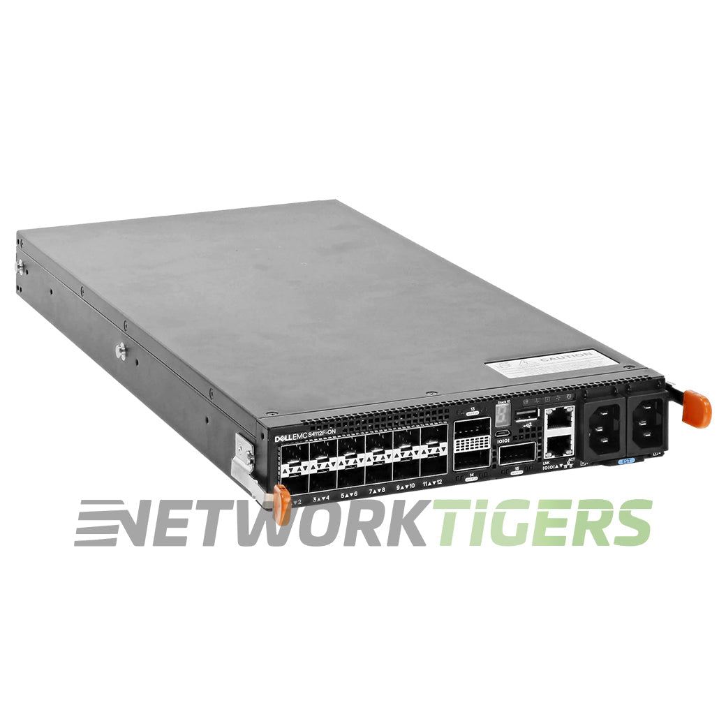 NEW Dell S4112F-ON-RA 12x 10GB SFP+ 3x 100GB QSFP28 B-F Air OS10 Switch