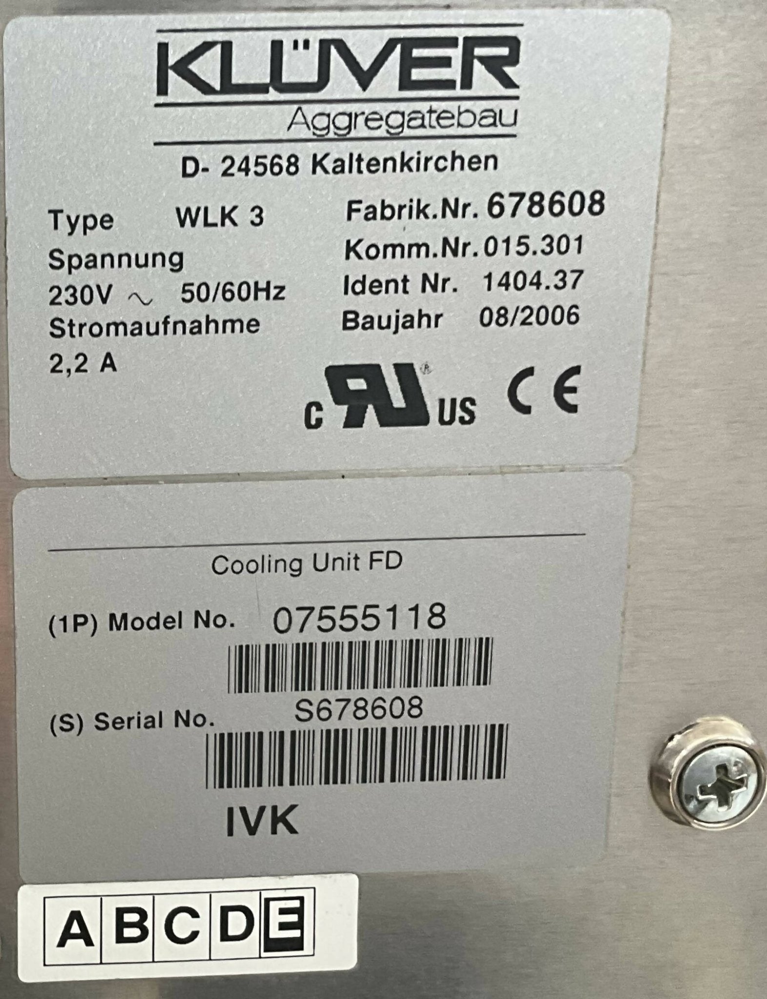 Detector Cooling Unit (7555118/07555118) SIEMENS