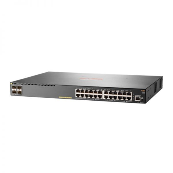 JL261A#ABG - HPE Aruba 2930F 24-Ports 10GbE PoE+ Rack-mountable Network Switch with 4-Ports SFP