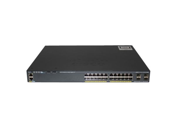 WS-C2960XR-24PS-I - Cisco Catalyst 2960-XR Series 24-Ports 10/100/1000BASE-T PoE+ Layer 3 Rack-mountable Managed Network Switch with 4-Ports SFP