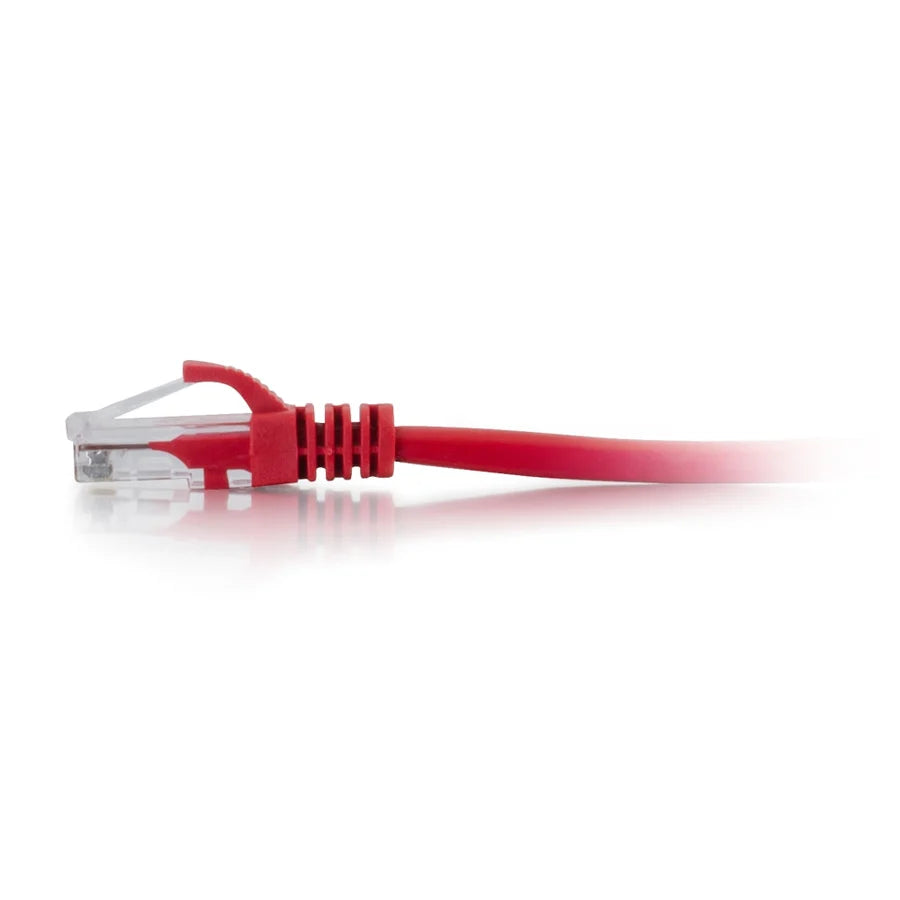 C2G 2ft Cat6a Snagless Unshielded (UTP) Ethernet Cable - Cat6a Network Patch Cable - PoE - Red