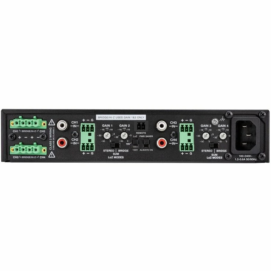 Crestron AMP-X300 Amplifier - 300 W RMS - 4 Channel - Black