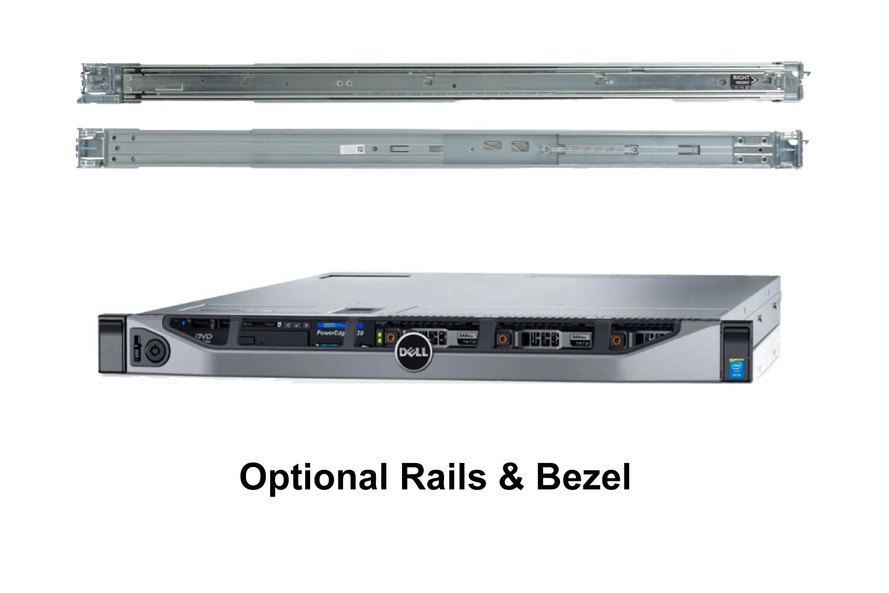 Dell PowerEdge R630 2x E5-2640 V4 = 20 Cores H730 32GB 4 trays +rails +bezel