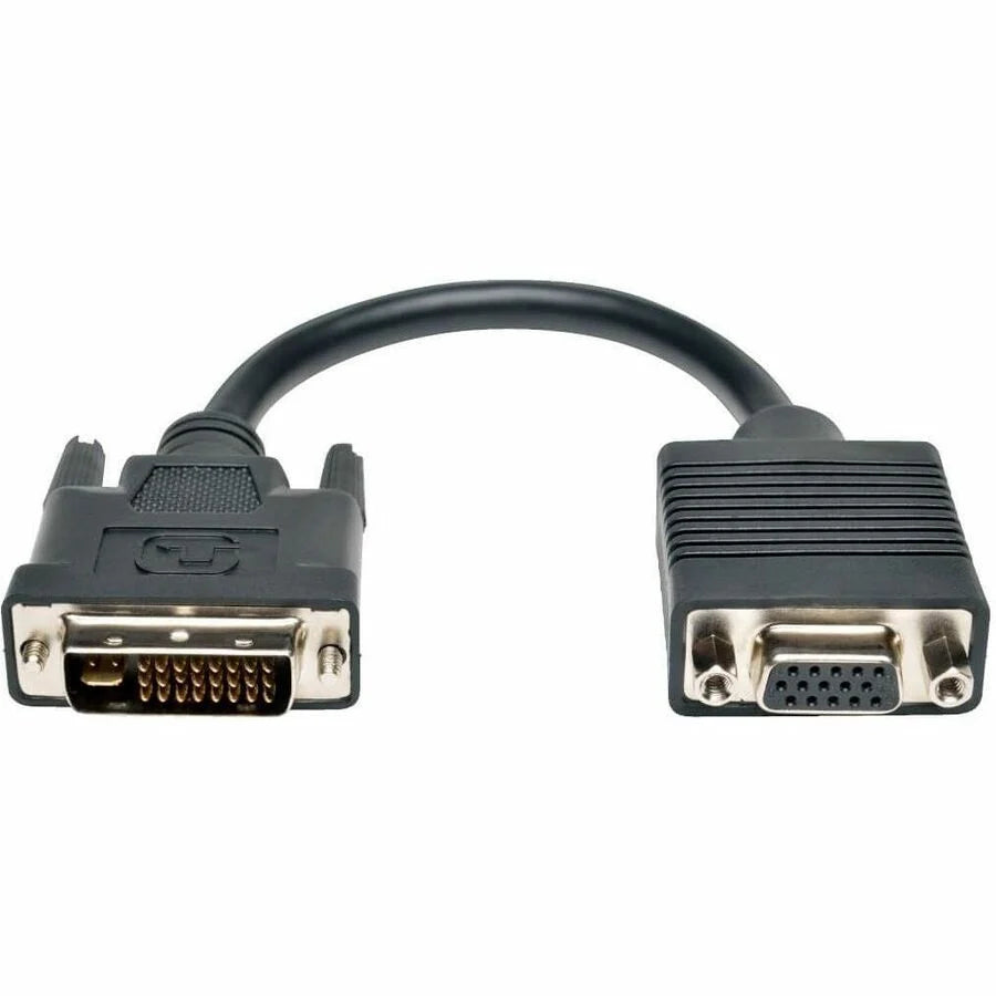 Eaton Tripp Lite Series DVI to VGA Adapter Cable (DVI-I Dual-Link to HD15 M/F), 8 in. (20.3 cm)