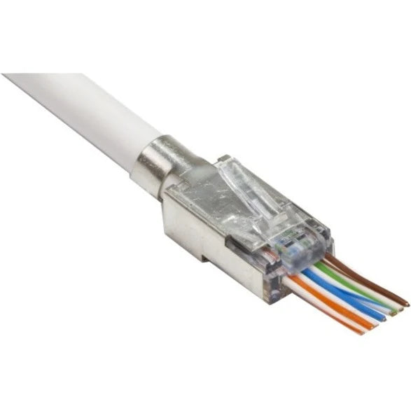 Platinum Tools Shielded EZ-RJ45 for CAT5e & CAT6 with External Ground