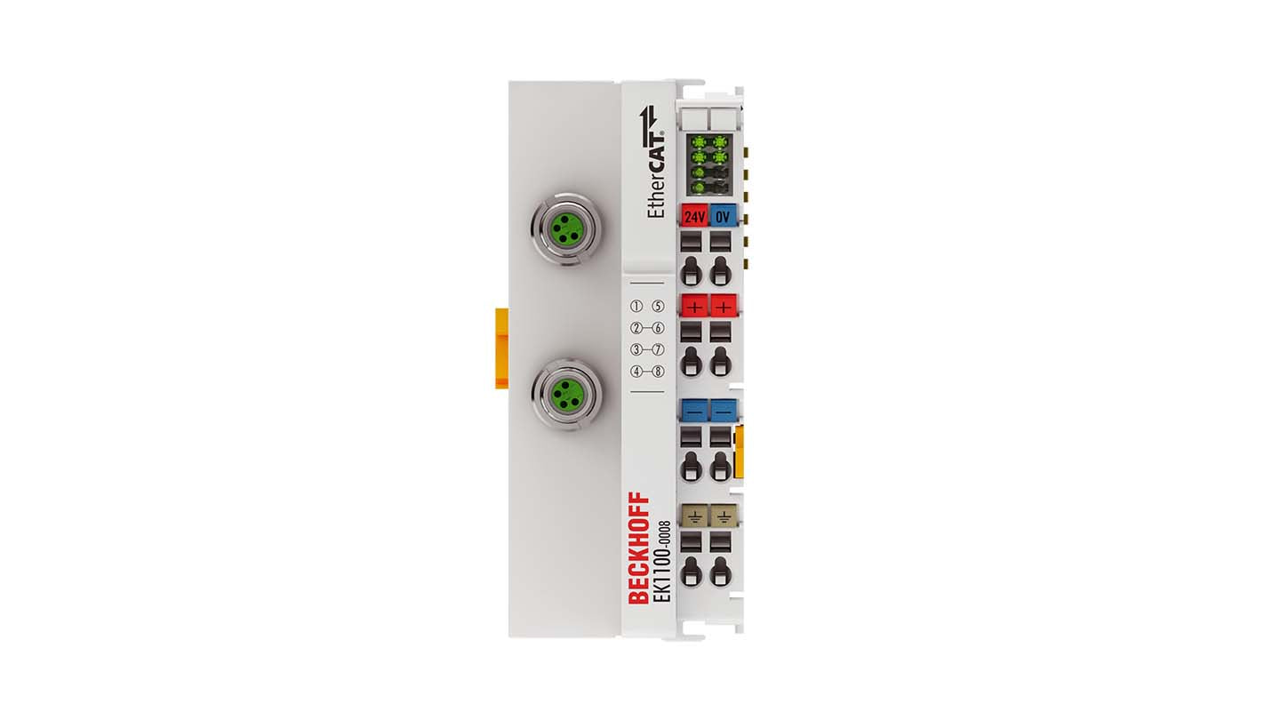 EK1100-0008 | Beckhoff EtherCAT Coupler with M8 Connection 24 V DC 100 Mbit/s
