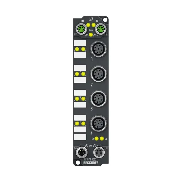 EP3174-0002 | Beckhoff EtherCAT Box 4-Channel Analog Input, Multi-Function 16-Bit