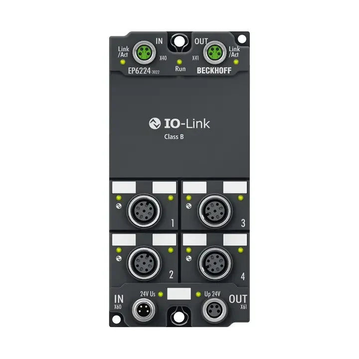 EP6224-3022 | Beckhoff EtherCAT Box 4-Channel IO-Link Master Class B M12