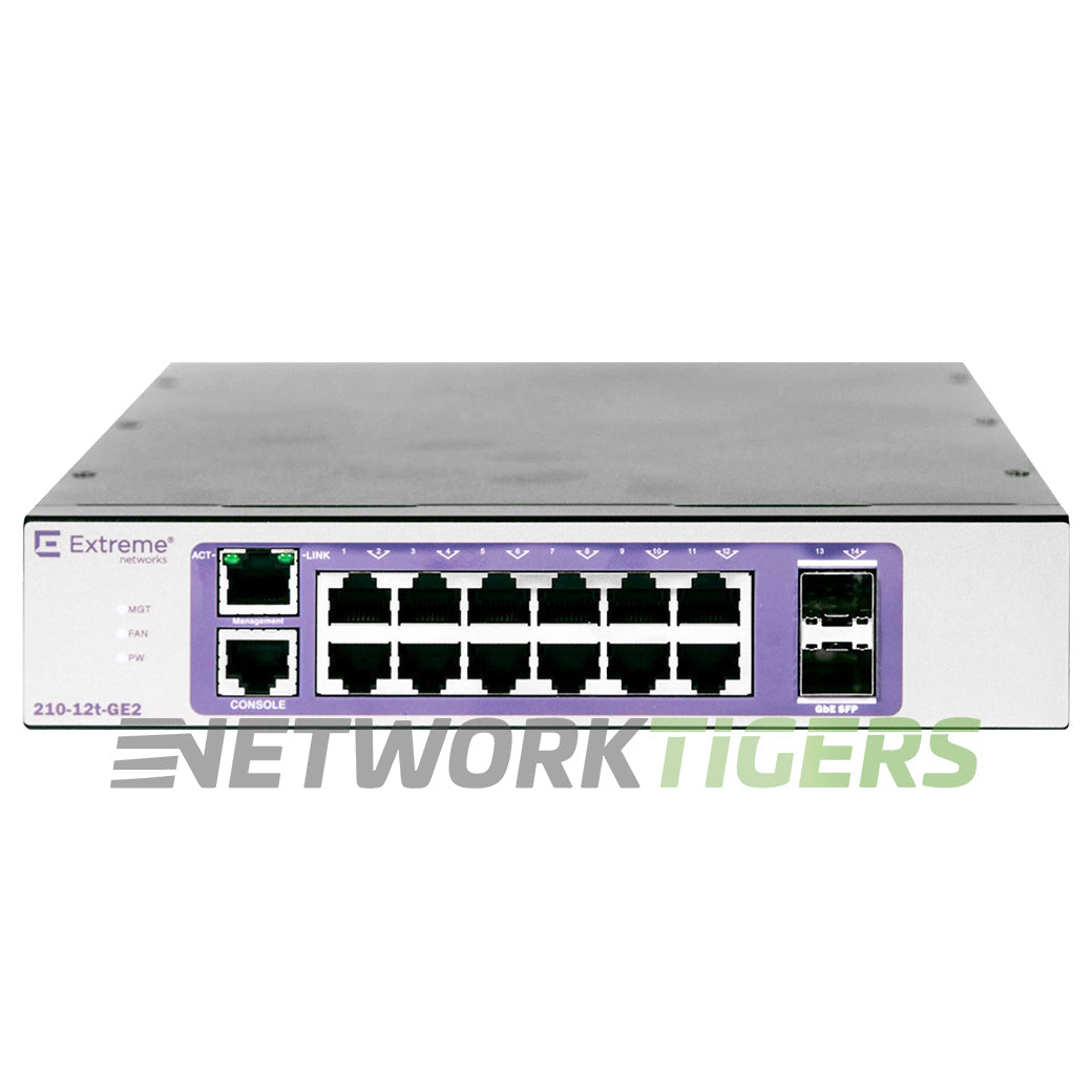 NEW Extreme 16566 210-12t-GE2 12x 1GB RJ45 2x 1GB SFP Switch