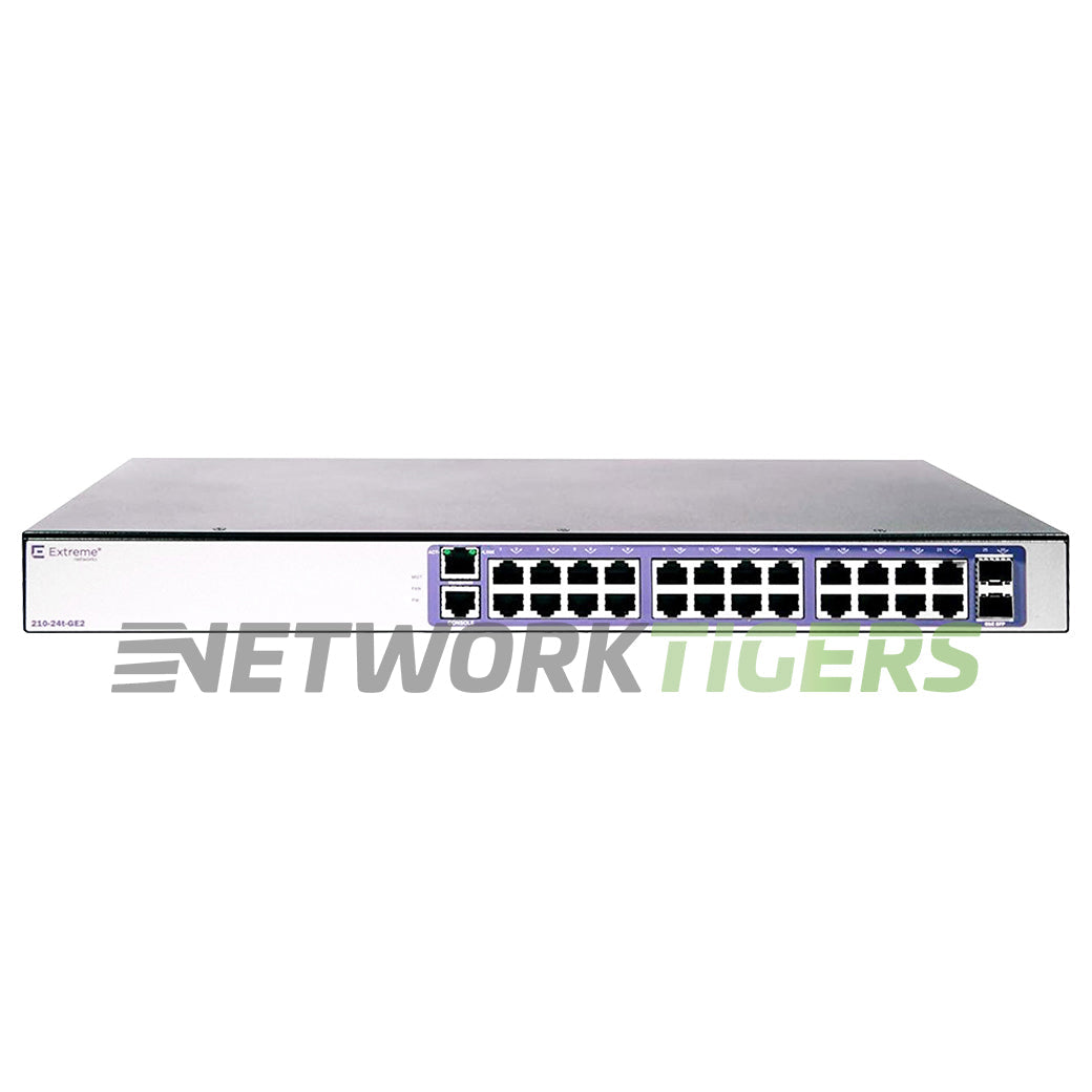 NEW Extreme 16569 210-24p-GE2 24x 1GB PoE+ RJ45 2x 1GB SFP Switch