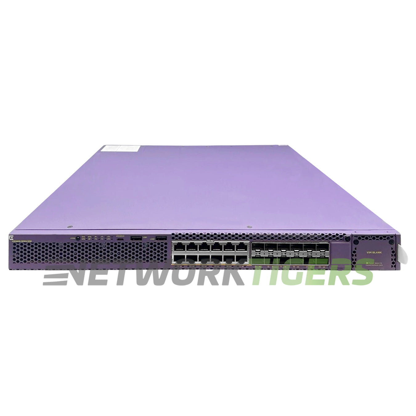 Extreme VSP4900-12MXU-12XE 12x 5GB PoE RJ45 12x 10GB SFP+ Switch