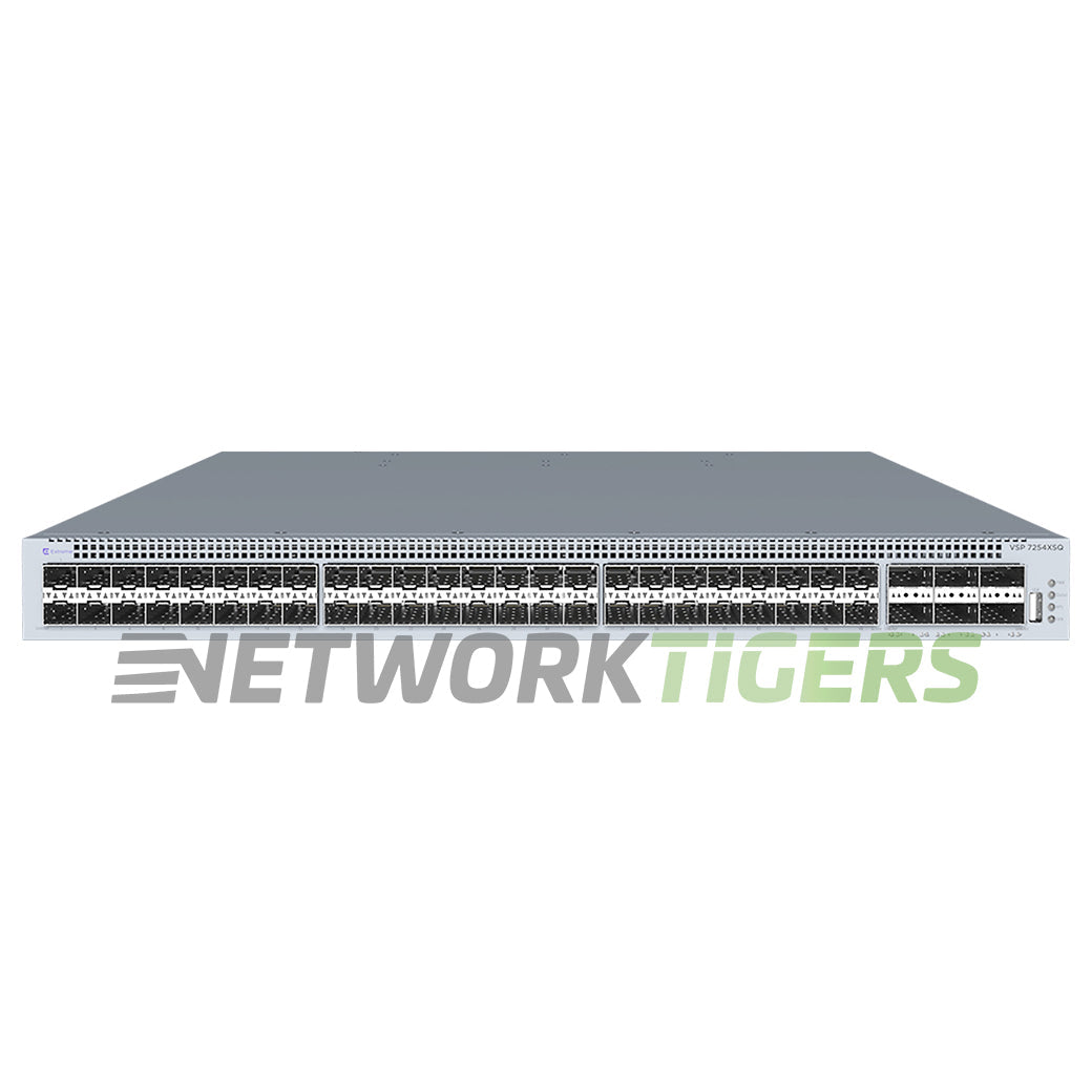 Extreme EC7200A1F-E6 VSP 7254XSQ 48x 10G SFP+ 6x 40G QSFP+ F-B (AC) Switch