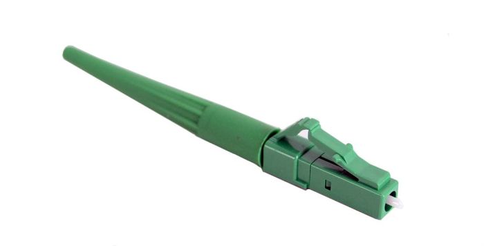Splice-On Connector Cheetah LC APC Singlemode 900um Green 100 Pack