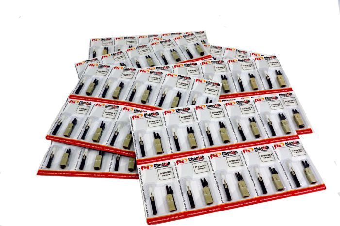 Splice-On Connector Cheetah SC PC Multimode 50um OM2 900um Black 100 Pack