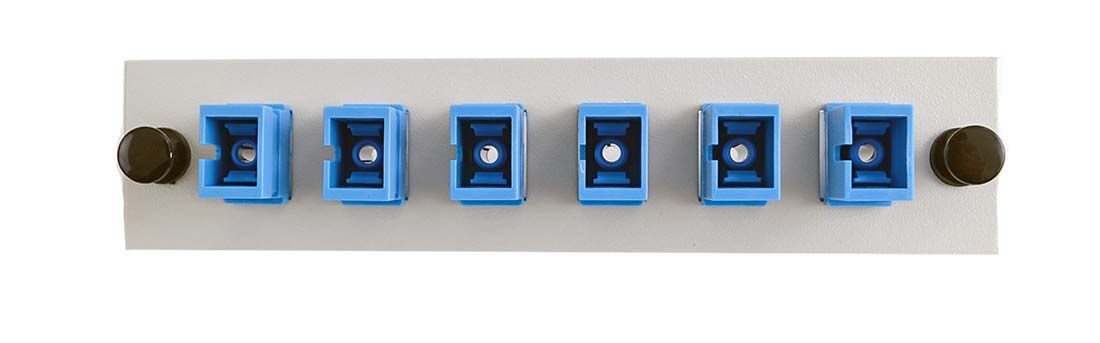 SC 8-Pack Plate Beige Loaded with SM Adapters