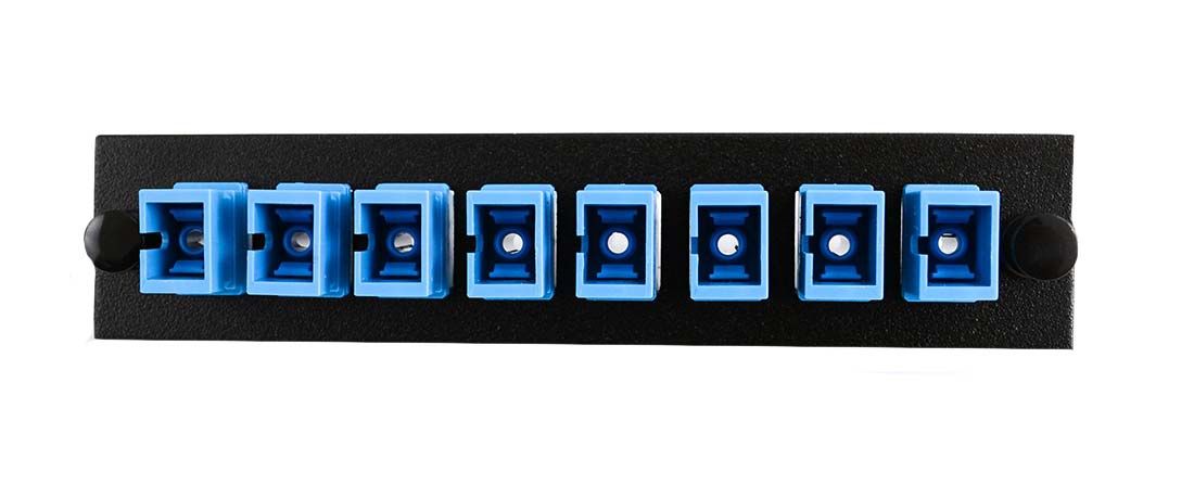SC 8-Pack Plate SM Adapters - Black