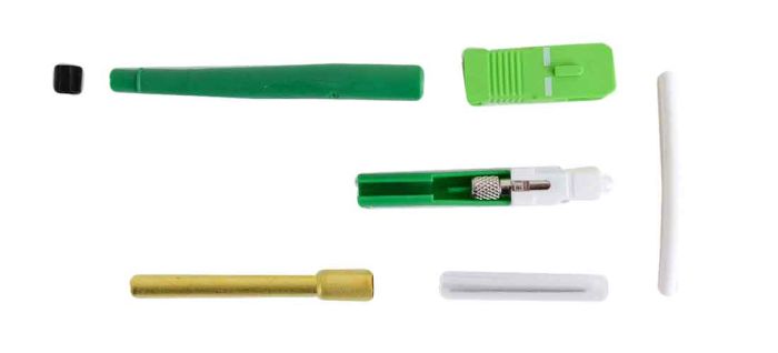 Splice-On Connector Armordillo SC Singlemode 3mm / 2mm / 1.6mm Green 100 Pack