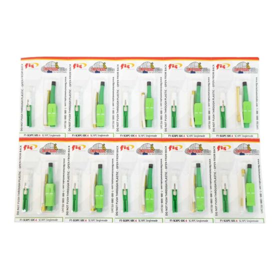 Splice-On Connector Armordillo SC Singlemode 3mm / 2mm / 1.6mm Green 100 Pack