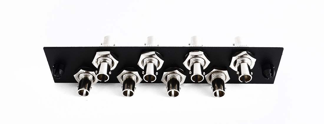 Adapter Plate 8-Pack ST Multimode Loaded Black