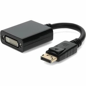 AddOn Lenovo&reg; 45J7915 Compatible DisplayPort 1.2 Male to DVI-I (29 pin) Female Black Adapter Which Requires DP++ For Resolution Up to 2560x1600 (WQXGA)