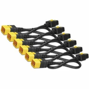Power Cord Kit (6 ea), Locking, C19 to C20, 0.6m (2ft), Blue