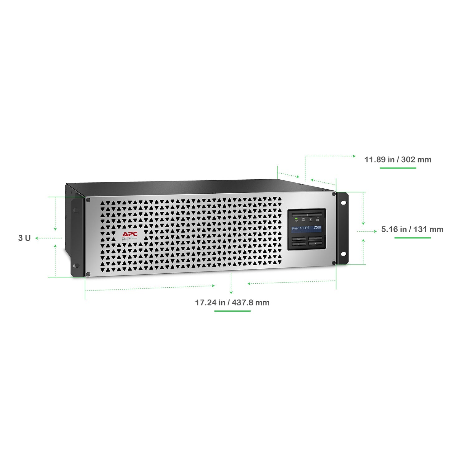 SMTL1500RM3UCNC | Schneider Electric Smart-UPS 1500VA Rack-Mount UPS
