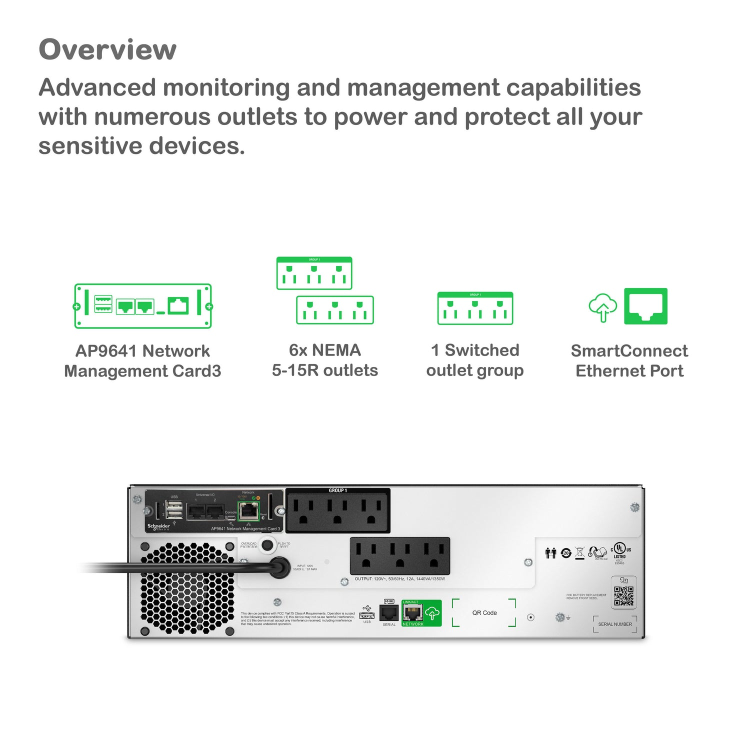 SMTL1500RM3UCNC | Schneider Electric Smart-UPS 1500VA Rack-Mount UPS