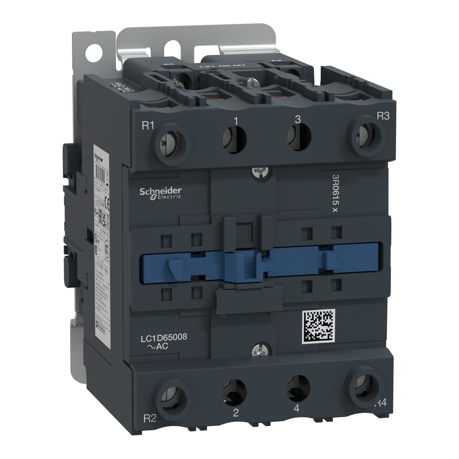 Schneider Electric LC1D65008F7 4-Pole IEC Contactor 80A 110V AC Coil TeSys Deca