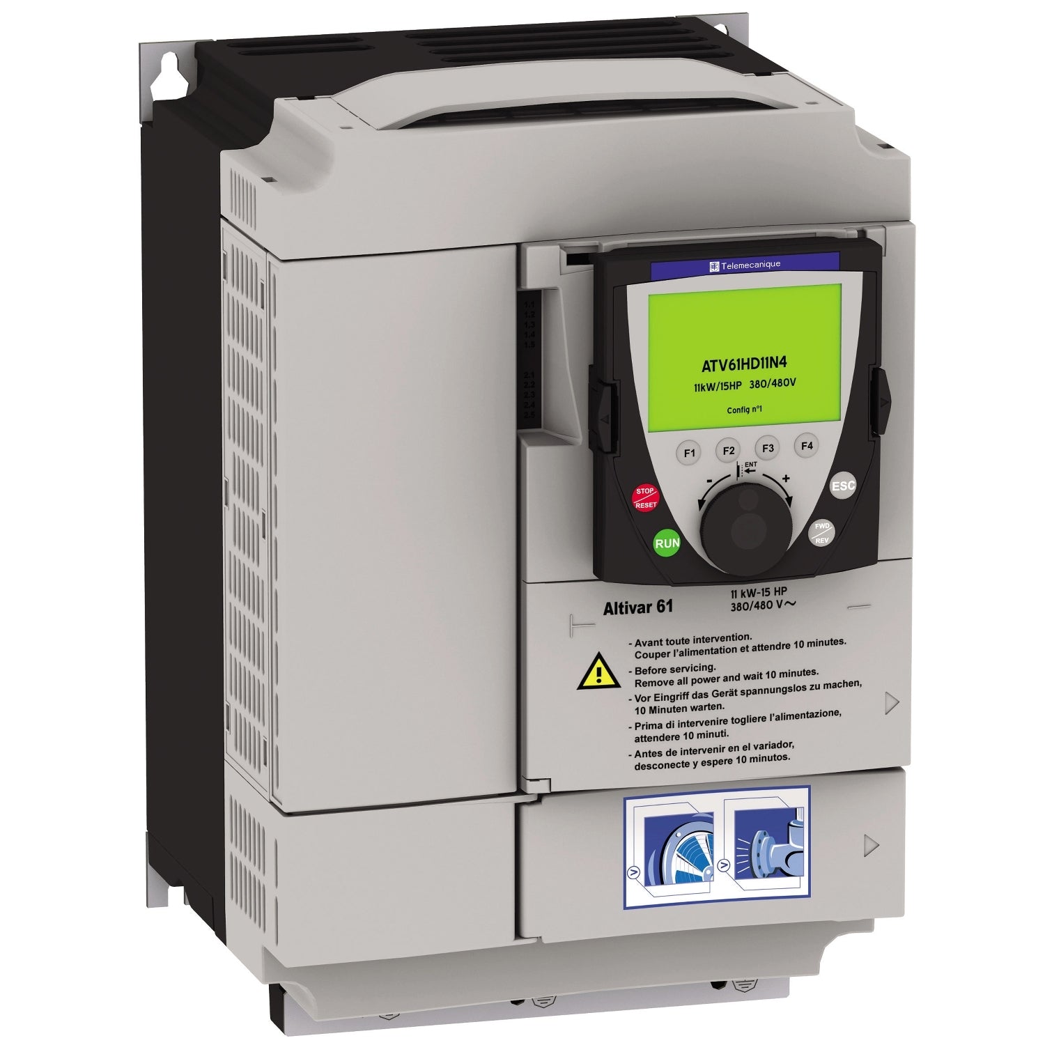ATV61HD18N4 | Schneider Electric Altivar 61 Variable Speed Drive 18.5 kW 480V