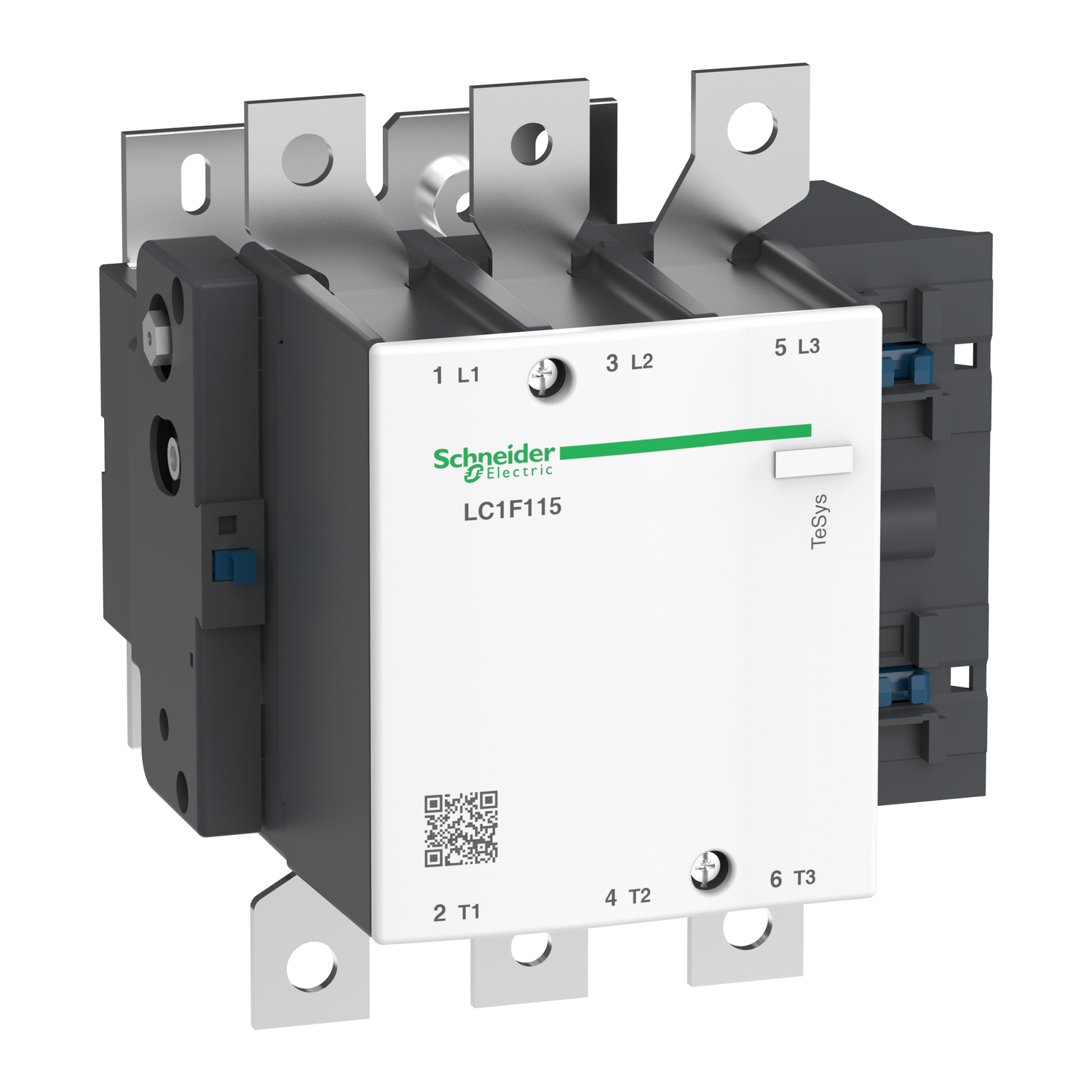 Schneider Electric LC1F115G6 3-Pole 115A TeSys F Contactor 120VAC Coil Motor Control