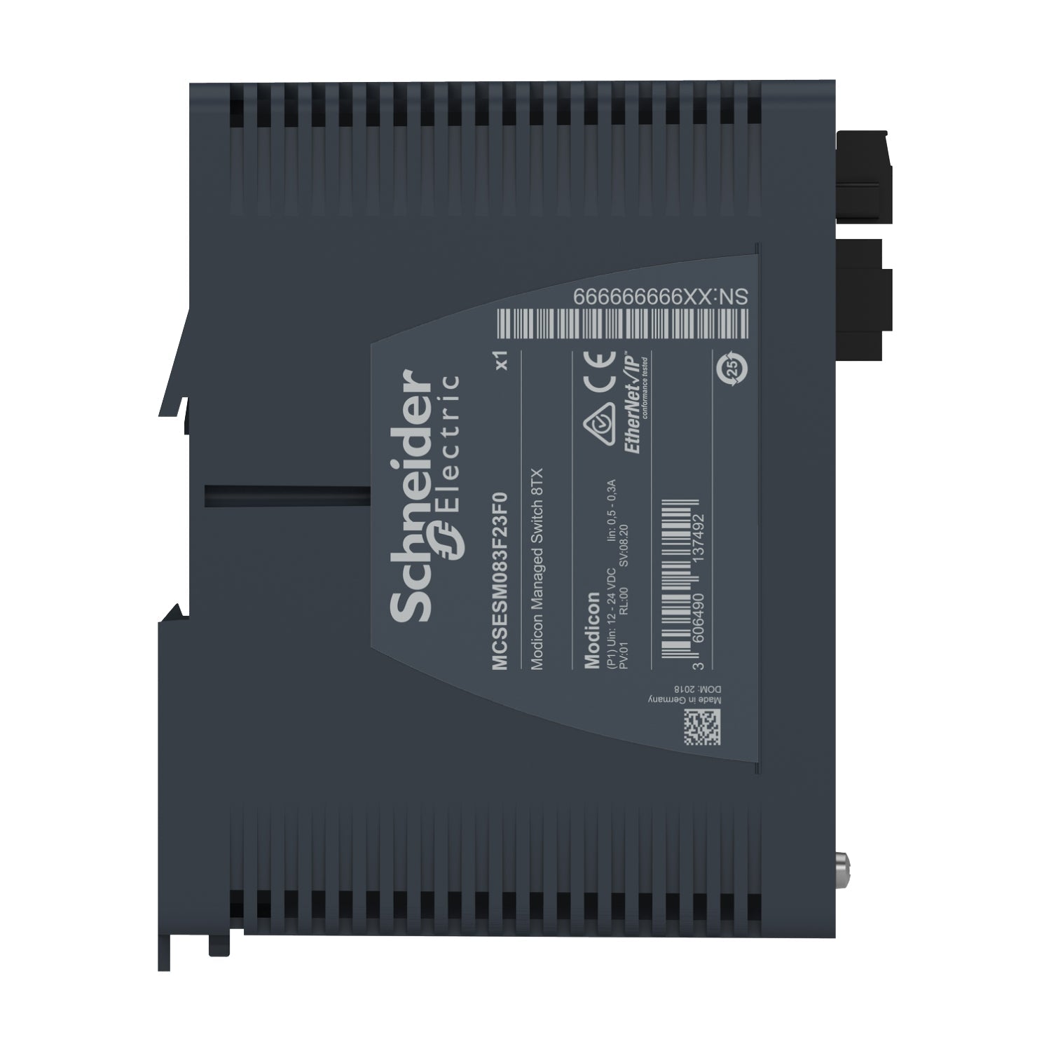 Schneider Electric MCSESM083F23F0 Managed Industrial Ethernet Switch 8-Port Gigabit RJ45 Network Switch